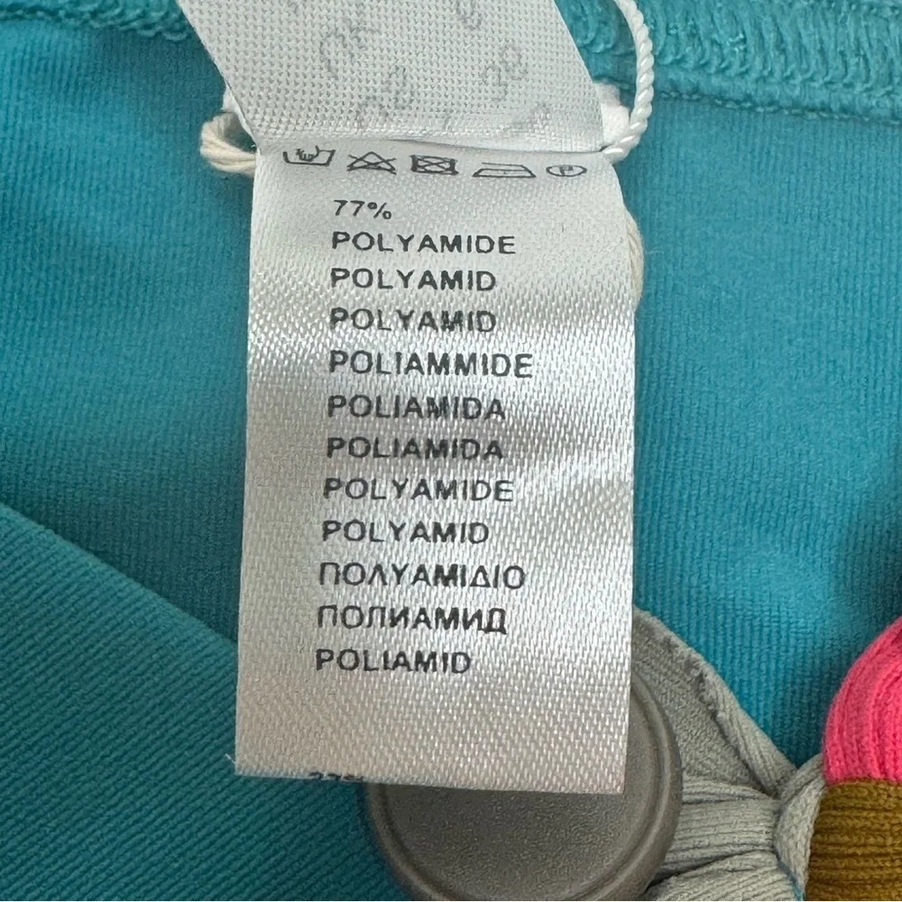 NWT ERES “Mambo Lambada” Braid-Trimmed Bikini Bottoms Turquoise 38/6
